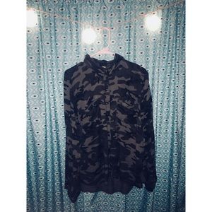 Camo button up shirt